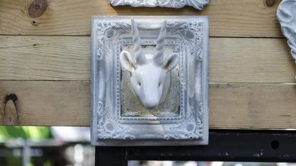 Deer head statue — Stock Photo, Image