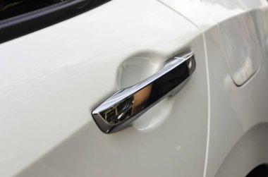 Siyah modern araba araba kapı kolu