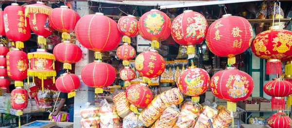 在中国城，泰国的中国灯笼 — 图库照片