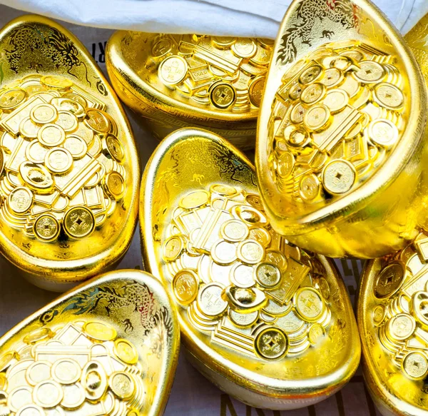 Traditionele chinese oude goud nugget — Stockfoto