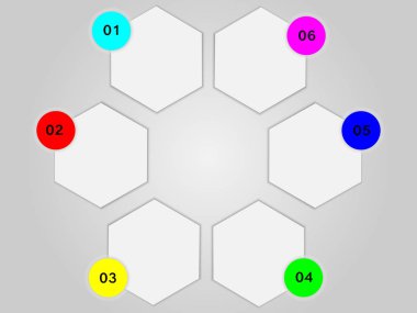 Çokgen için yazma kelime boş Infographic için şablonudur