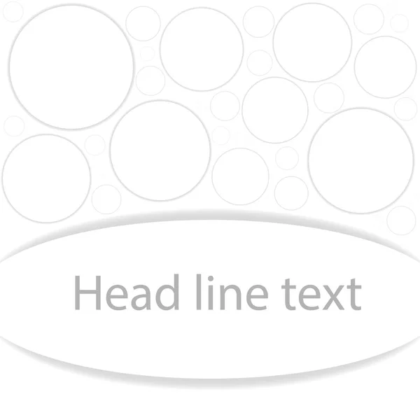Cirkel met ruimte voor schrijven tekst of het pictogram sjabloon infographic witte Toon — Stockvector