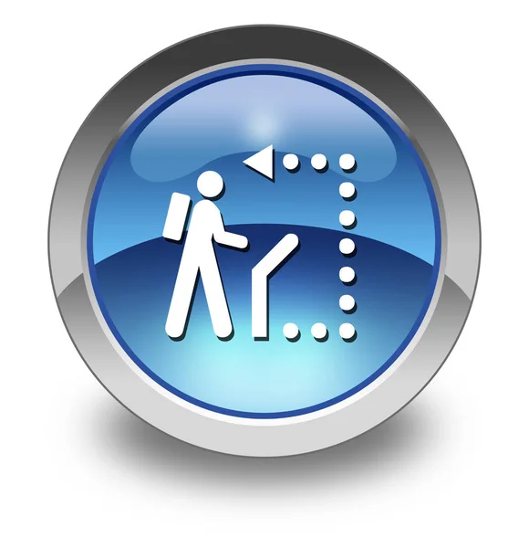 Icon, Button, Pictogram Self-Guiding Trail — Stock Photo, Image