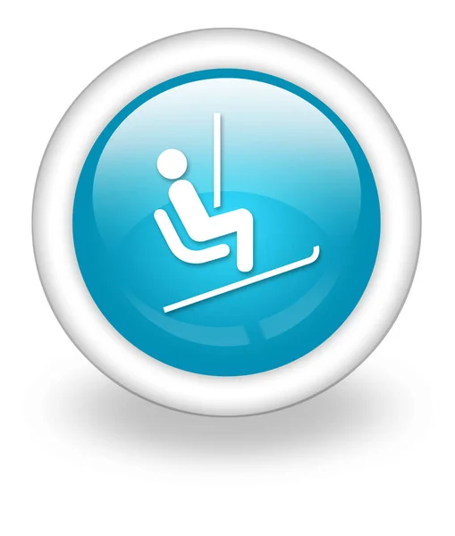 Icon, Button, Pictogram Ski Lift — Stock Photo, Image