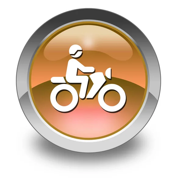 Icon, Button, Pictogram Motorbike Trail – stockfoto