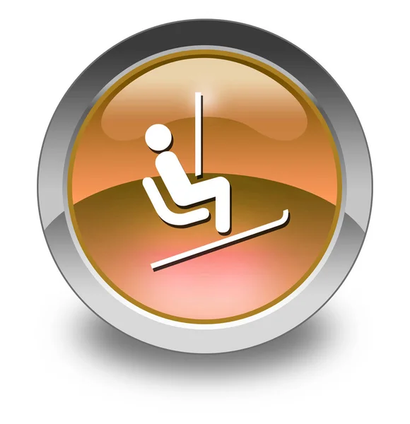 Icon, Button, Pictogram Ski Lift — Stock Photo, Image