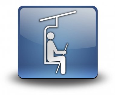 Simge, düğme, piktogram Ski Lift