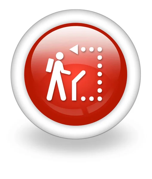 Icon, Button, Pictogram Self-Guiding Trail — Stock Photo, Image