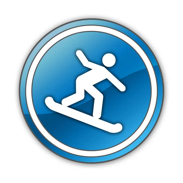 Ikony, tlačítka, piktogram Snowboarding — Stock fotografie