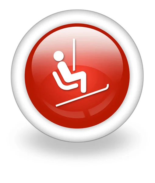 Icon, Button, Pictogram Ski Lift — Stock Photo, Image