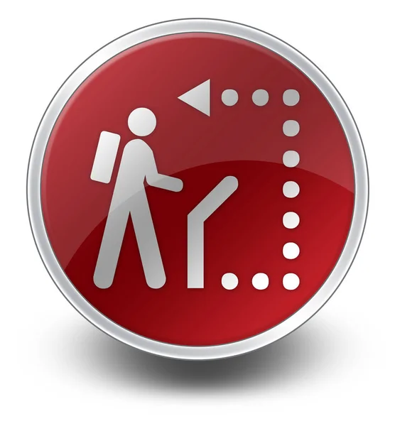 Icon, Button, Pictogram Self-Guiding Trail — Stock Photo, Image