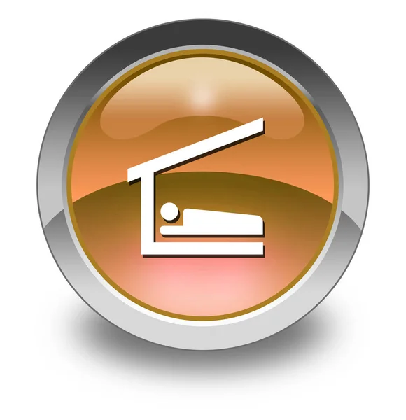 Icon, Button, Pictogram Sleeping Shelter — Stock Photo, Image