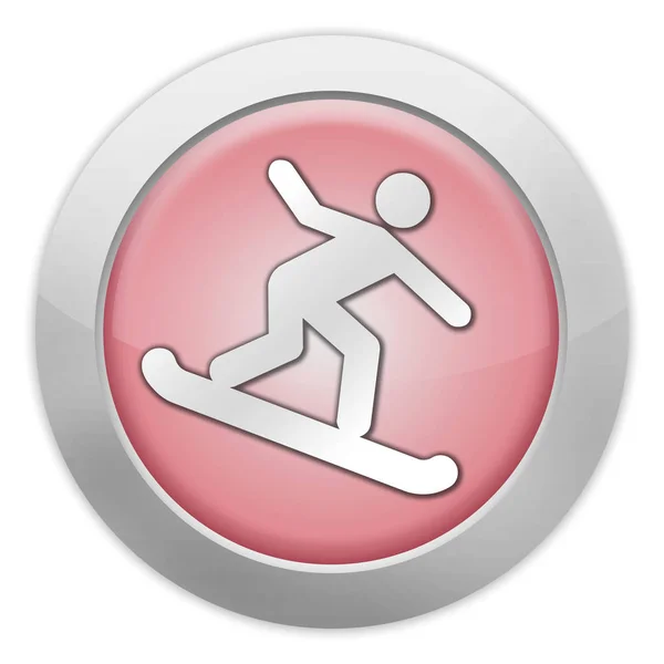 Ikony, przycisk, piktogram snowboard — Zdjęcie stockowe
