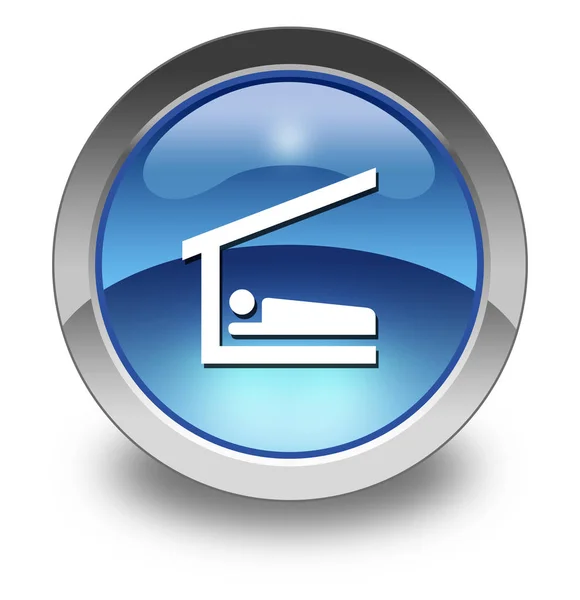 Icon, Button, Pictogram Sleeping Shelter — Stock Photo, Image