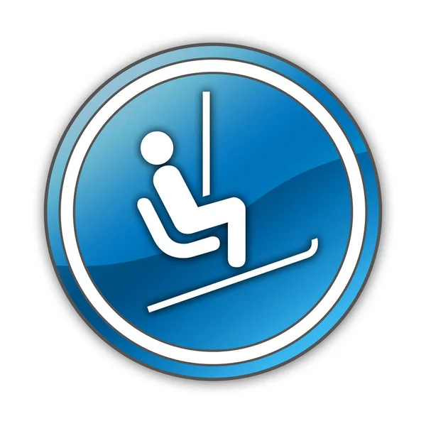 Icon, Button, Pictogram Ski Lift — Stock Photo, Image