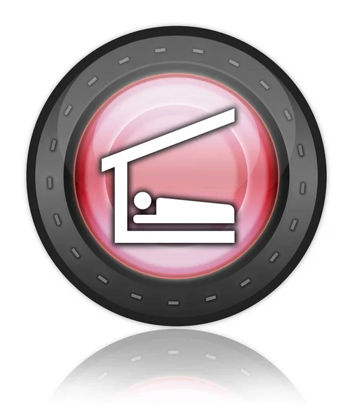 Icon, Button, Pictogram Sleeping Shelter — Stock Photo, Image