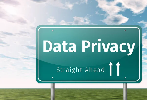 Signpost Privacidad de datos — Foto de Stock