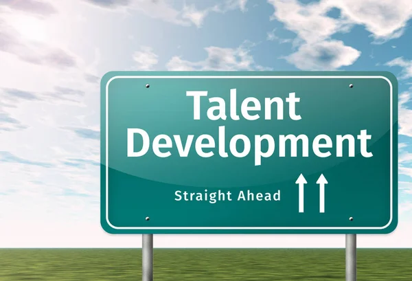 Poteau indicateur Développement des talents — Photo