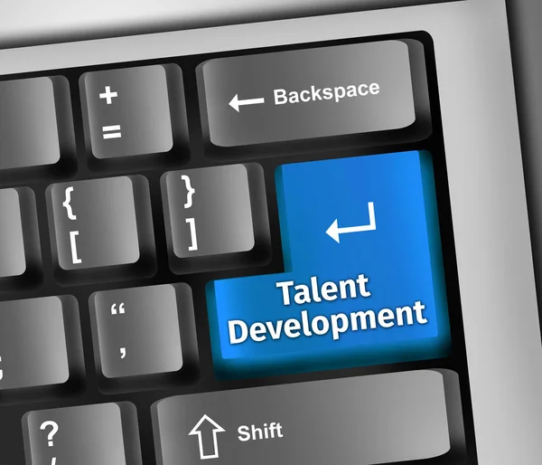 Keyboard Illustration Talent Development — Stock Photo, Image