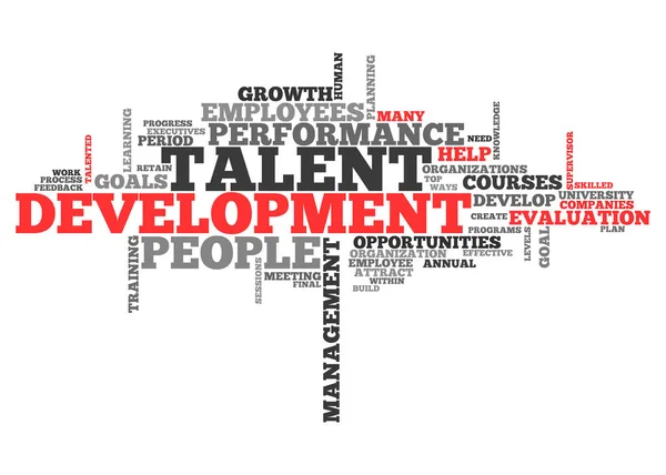 Word Cloud talentontwikkeling — Stockfoto