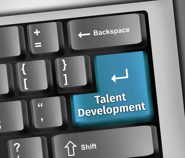 Keyboard Illustration Talent Development — Stock Photo, Image