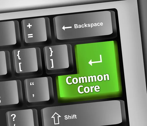 Keyboard Illustration Common Core — Stock Photo, Image