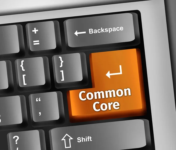 Keyboard Illustration Common Core — Stock Photo, Image