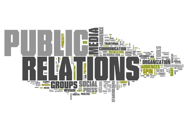 Relations publiques Word Cloud — Photo