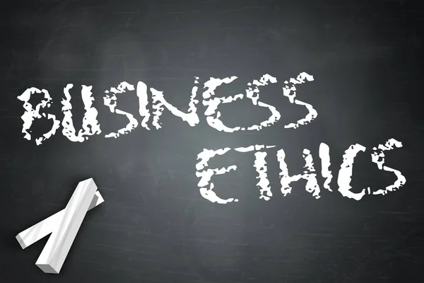 Blackboard Business Ethics — Stock Photo, Image