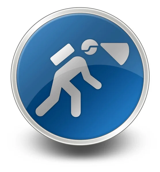 Pictogram, knop, Pictogram Spelunking — Stockfoto