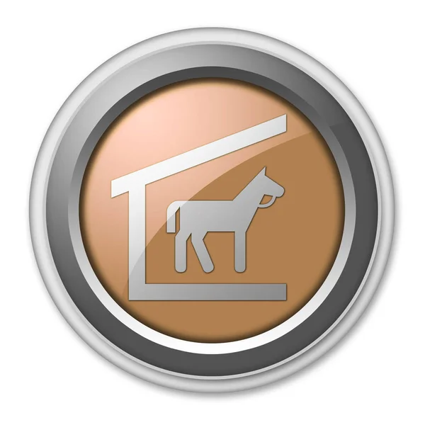 Pictogram, knop, Pictogram Stable — Stockfoto