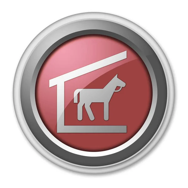 Pictogram, knop, Pictogram Stable — Stockfoto