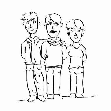Aile işleri-anne, baba ve oğul