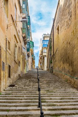 Valletta - sokakları ve merdiven