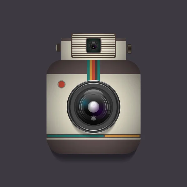 3d retro camera — Stock Vector