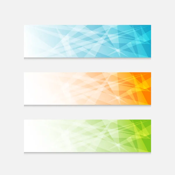 Colorful banner set — Stock Vector