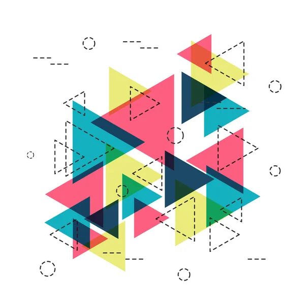 Hipster geometrische achtergrond — Stockvector