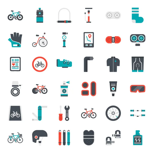 Bicycle accessories — Stock Vector