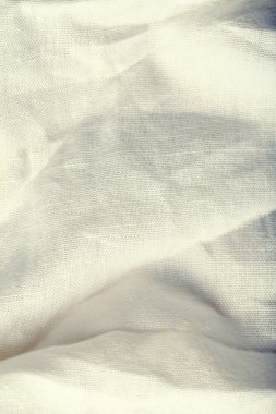Beyaz kumaş, dokulu arka plan buruşuk
