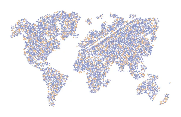 世界地図 — ストックベクタ