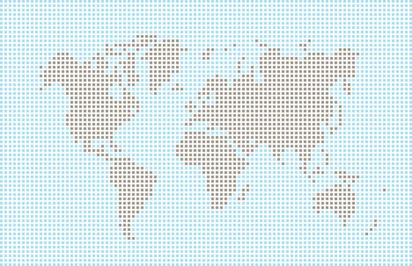 条件付きの抽象的な設計要素として世界地図 — ストックベクタ