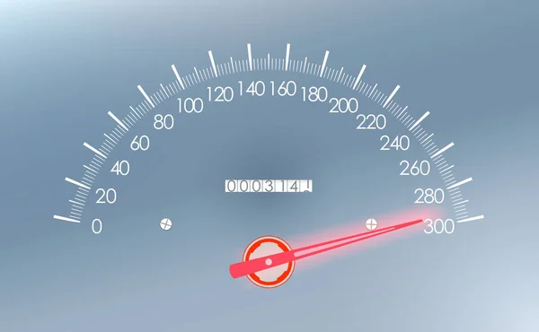Velocidade máxima no velocímetro —  Vetores de Stock