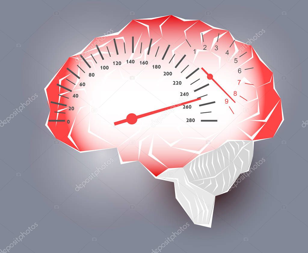 Maximum speed of the human brain