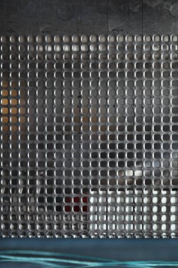 Metalik inşaat makro endüstriyel arka plan ağ gözü