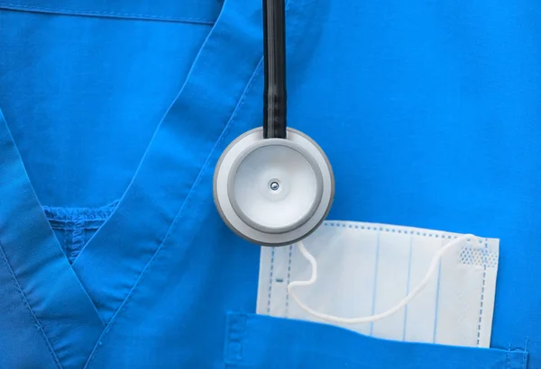 Medical profession concept in the form of a stethoscope and medi