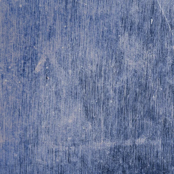 蓝色金属表面有划痕的污迹 — 图库照片