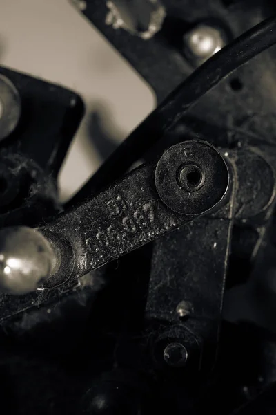 Oude detail van verouderde industriële machine — Stockfoto