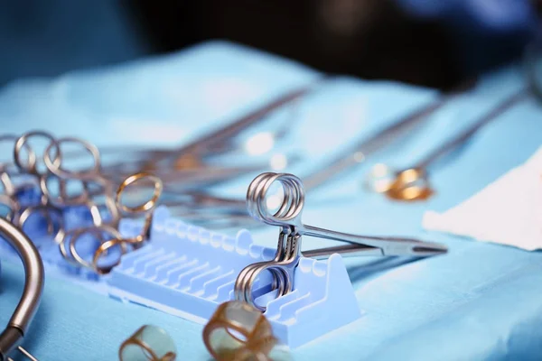 Surgical tools during medical manipulation — Stock Photo, Image