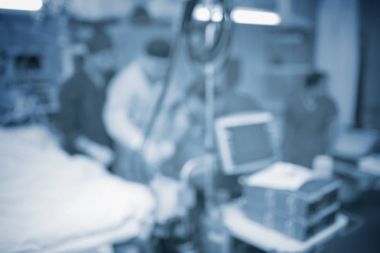 Hastane hayat odaklanmamış arka plan olarak