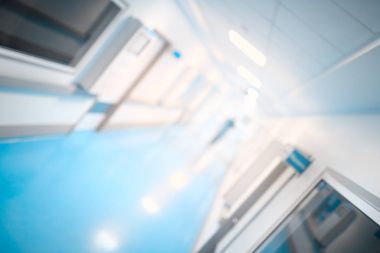 Bırakarak blurres ben morbidite koridor, odaklanmamış backgro siluet